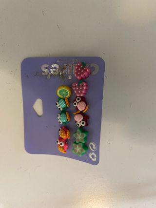 Pendientes Claire's Frutas y Animales