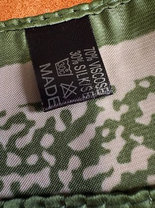 Foulard viscosa beige e verde