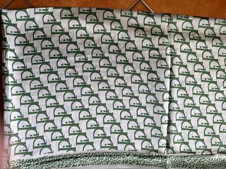 Foulard viscosa beige e verde