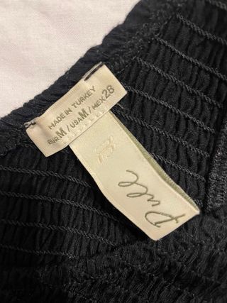 Top negro un solo tirante