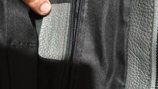 Borsa vera pelle grigia tracolla