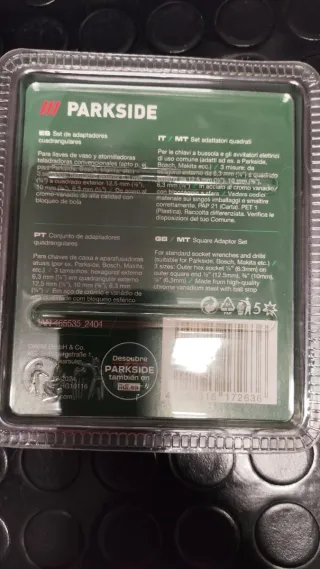 Set Adaptadores Cuadrangulares Parkside
