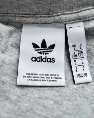 Camiseta Adidas Gris Talla L