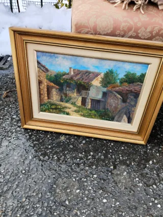 Cuadro paisaje rústico