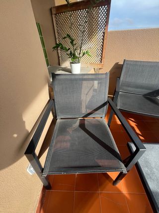 Conjunto mesa y sillas terraza