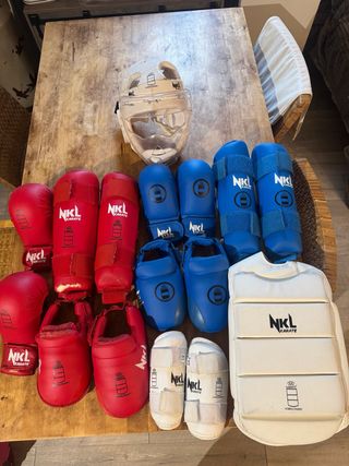 Pack Protecciones Karate NKL Homologadas