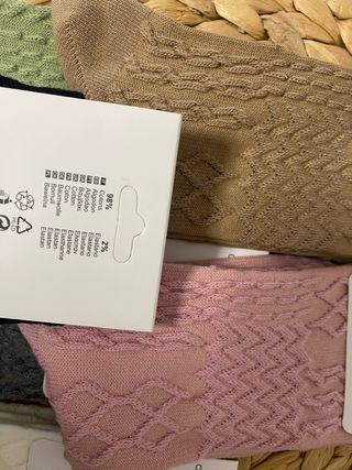 6 Calcetines Algodón Mujer Talla 35-40