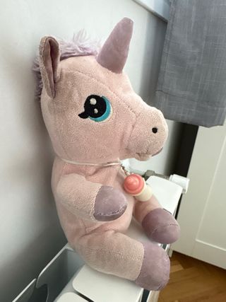 Peluche Unicornio Rosa con Biberón