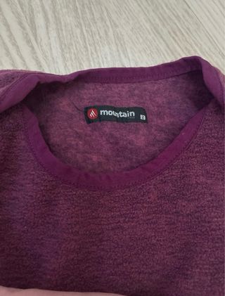 Conjunto nieve niña rosa y morado