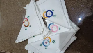Servilletas bordadas a mano