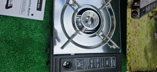 Hornillo de gas portátil 2 fuegos