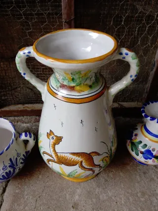 Juego de 4 piezas de cerámica antiguas