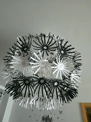 Lámpara de techo colgante diseño floral