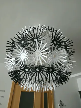 Lámpara de techo colgante diseño floral