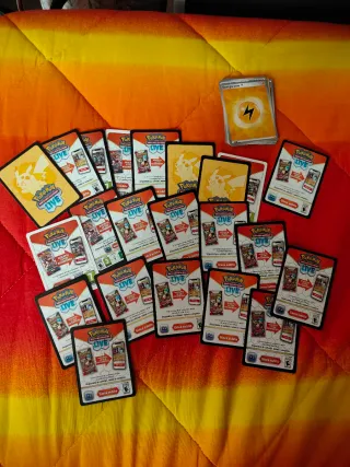 Carte Pokémon+raccoglitore+codici GCc+energia+gadg