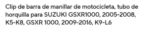 Manillar aluminio Clip Suzuki GSXR600 50mm