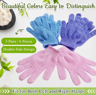 3 Pares Guantes Exfoliantes NUEVOS