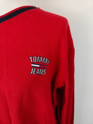 Jersey Tommy Jeans | Talla L | Rojo | Hombre