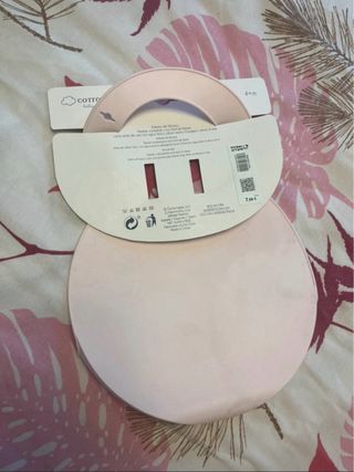 Babero de silicona Cotton Juice rosa