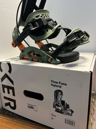 Fijaciones Snowboard Flow Fuse Hybrid Khaki XL