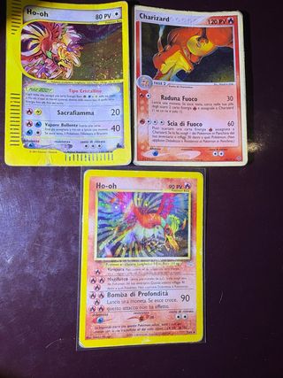 Carte Pokémon Ho-oh e Charizard