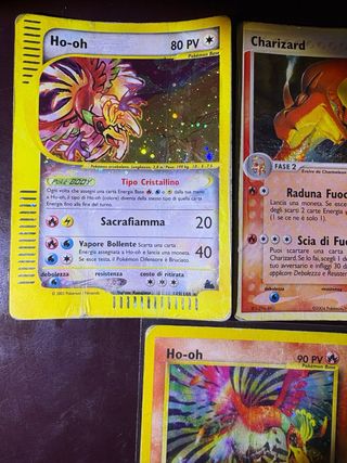 Carte Pokémon Ho-oh e Charizard