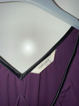 Top lila Naf Naf talla única