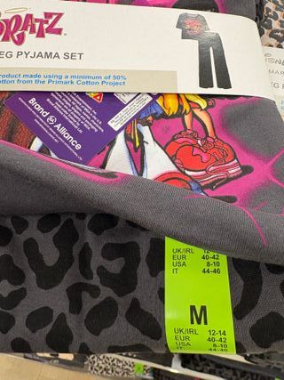 Pijama Bratz Negro y Rosa