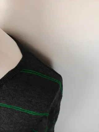 Jersey Billabong| Rayas | Talla M | Gris y Verde