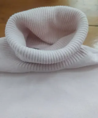 Jersey sin mangas cuello alto rosa