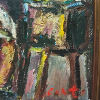 Quadro artigiano calzolaio con cornice