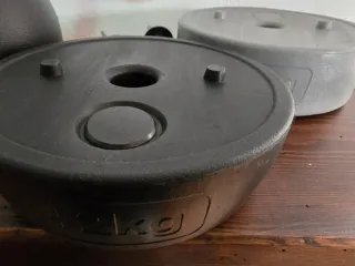 Kettlebell 3 Kg Negra y Gris de Crane