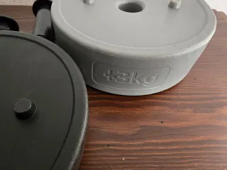 Kettlebell 3 Kg Negra y Gris de Crane