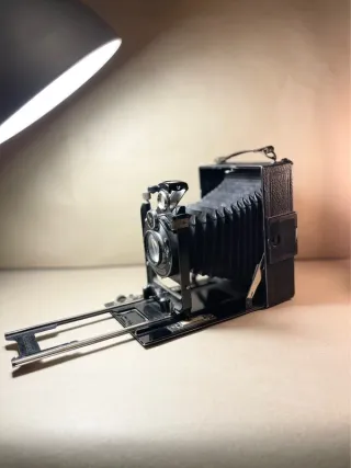 Macchina fotografica F. Deckel-Munchen a soffietto