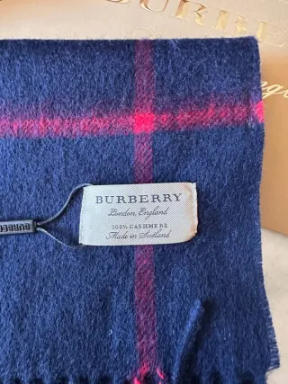 Bufanda Burberry Azul Marino