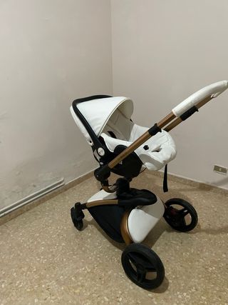 Carrito Bebé 3 Piezas Blanco y Negro