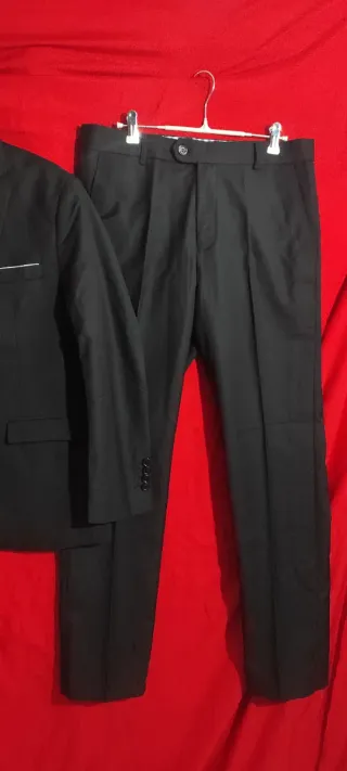 Traje de caballero negro 2 piezas
