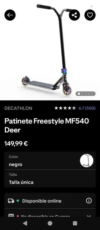 Patinete skate casi nuevo