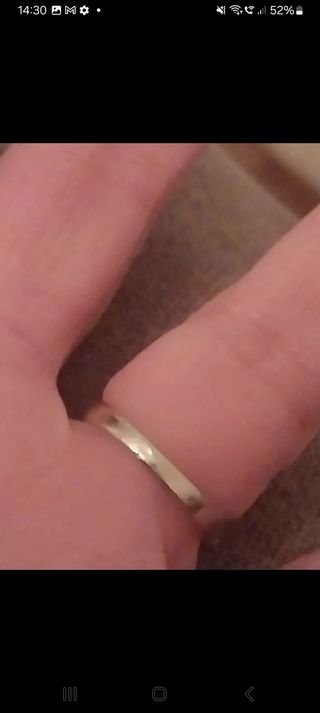 Anillo Zafiros Plata Años 30