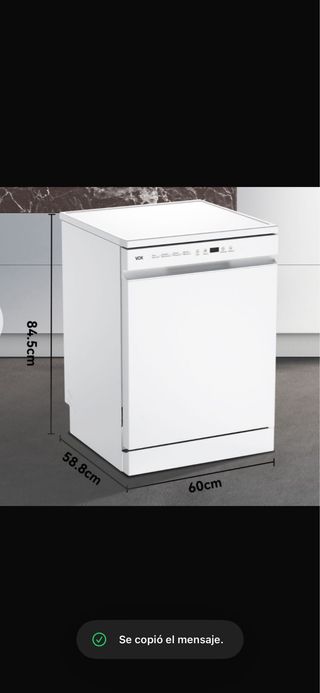 Lavavajillas nuevo con tara