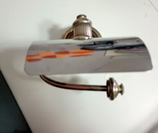 Juego baño retro 80s metal y cristal