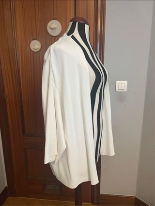 Chaqueta blanca punto Mango