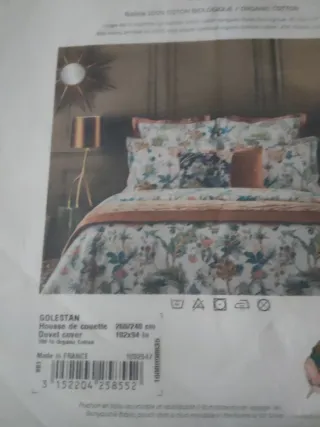 Juego de cama algodón multicolor