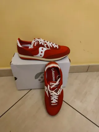 Saucony Scarpe Uomo Rosse e Bianche