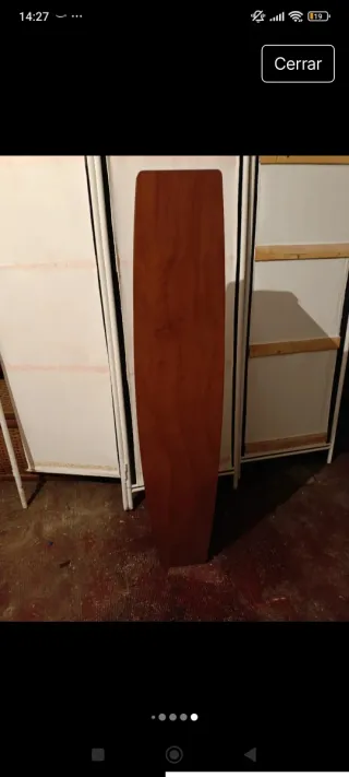 Estantería vertical madera oscura CDs/libros