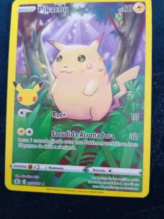 Carta Pikachu Básico 60 HP
