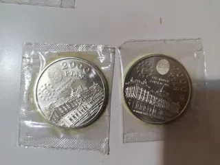 Lote monedas 2000 Pesetas Plata Juan Carlos I