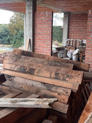 Vigas de madera robustas