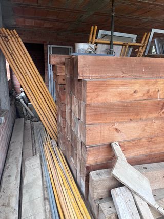 Vigas de madera robustas