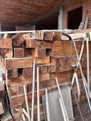 Vigas de madera robustas